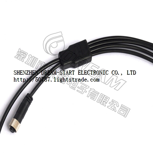IP65 Y06 Signal Transmission Integrated Cables Waterproof Connector for E-Bike/Sanitary Product