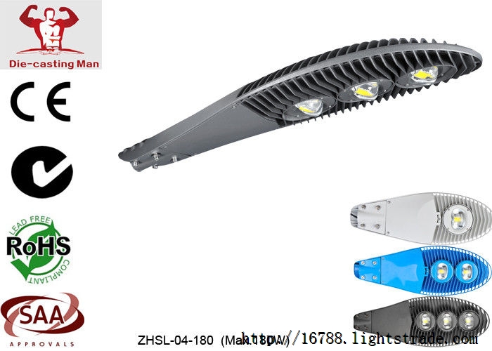 180W Outdoor Aluminum GB102 IP65 LED Street Lighting Fixtures , 70 Ra 18000 Lm High Lumen