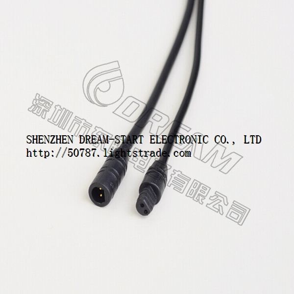 IP66 Waterproof Connector with Round Cables and Twin Strand Cables for Solenoid Valves