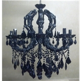 Crystal Chandelier with Black Crystal