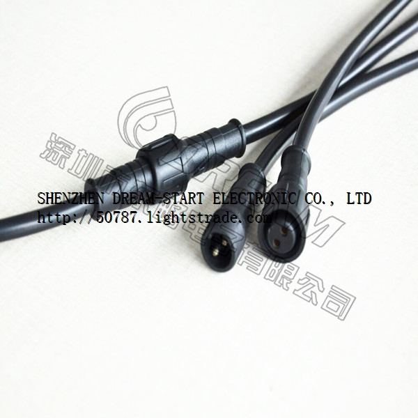 IP67 2PINS Power Cable Waterproof Plug in street lamp and tunnel lamp