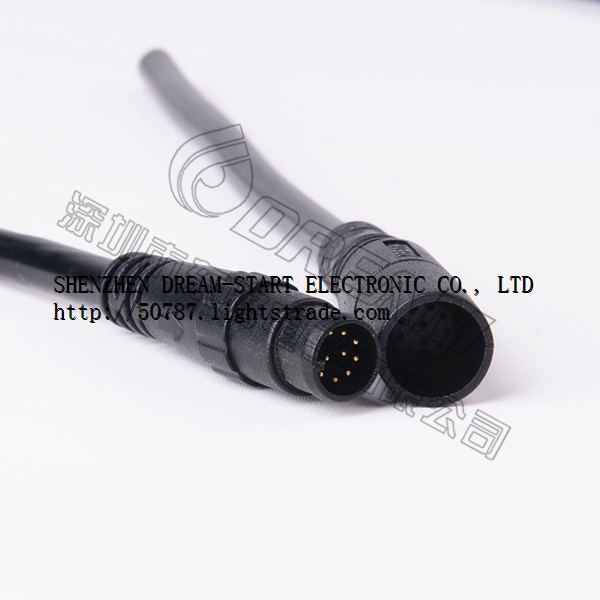 8-10pin signal transmission male female IP65 waterproof plugs for E-bike/sanitary product