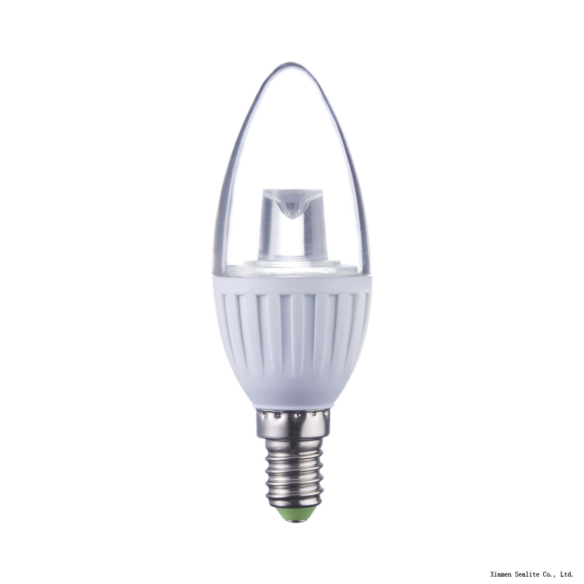LED Candle Bulb C37 5W with Clear PC Cover