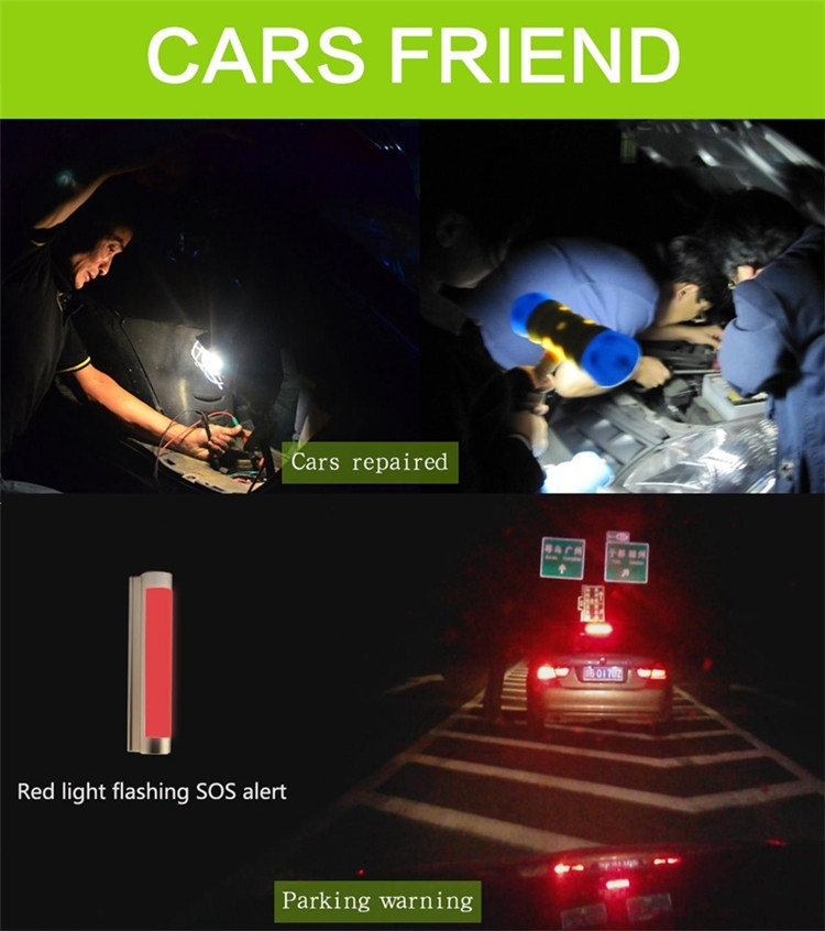Car Light with magent absorb/sos red alert/portable emergency/rechargeable for mobile