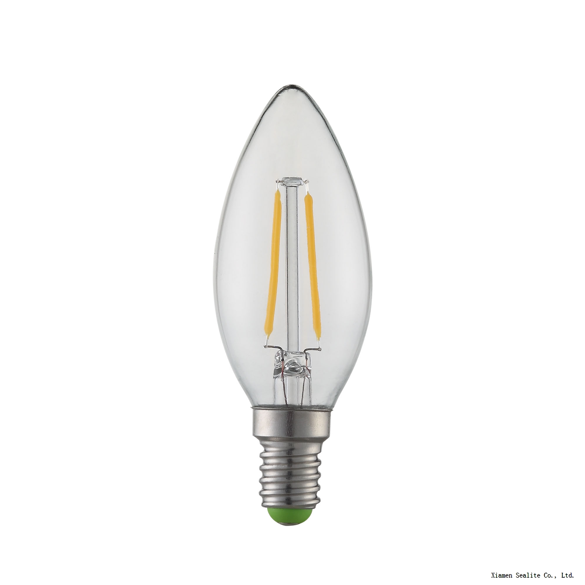 LED Candle Filament Bulb C35 2W with E14 Base
