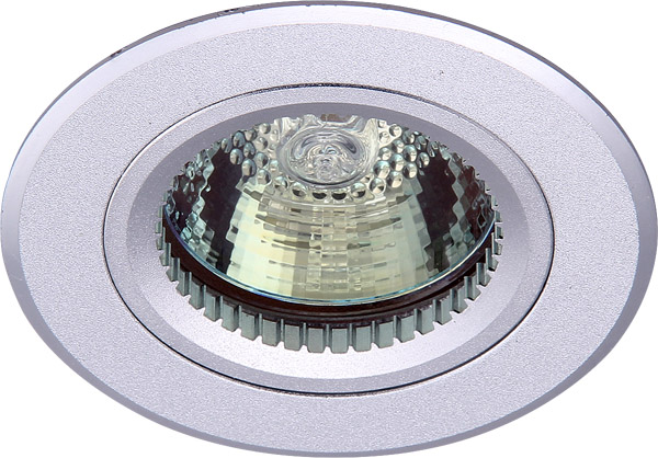 round flat sandy shiny silver color COB aluminium spot light with MR16 lamp cup G5.3 GU10 