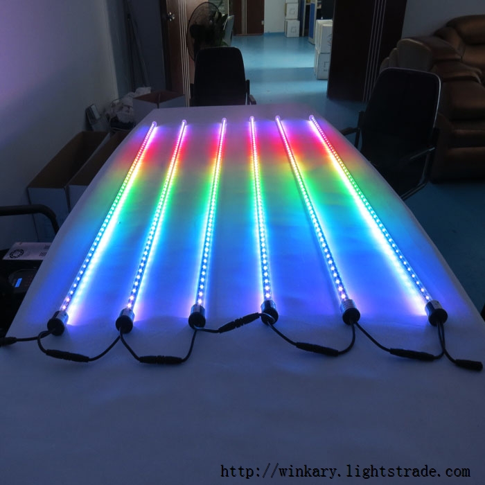 RGB LED vertical tube crystal meteor light流星管