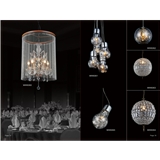 Luxury crystal anitque glass pendant lamp for living room and hotel