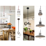 Concrete barn pendant lamp for living room and decoration