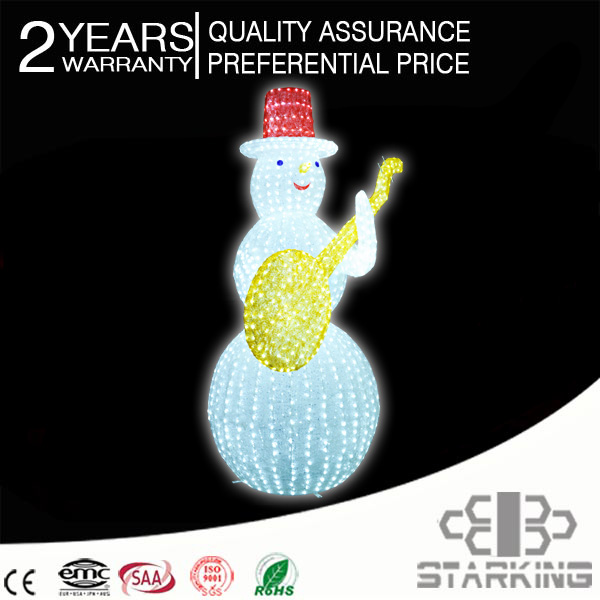 Newest istmas light acrylic snowman decorative led motif light