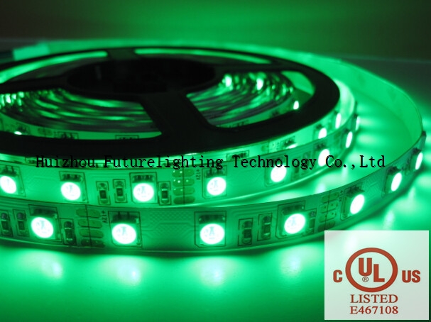 LED Flexible tape lights 5050 Green 60leds/M UL CUL Certified