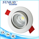 super quality die casting painting white adjustable 5w cob led downlights