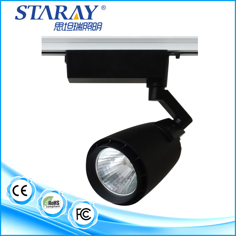 factory direct sale high quality ce approval aluminum black 30w led cob track lights