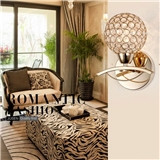 Round Crystal lampshade E27 incandescent wall lamp BL1250