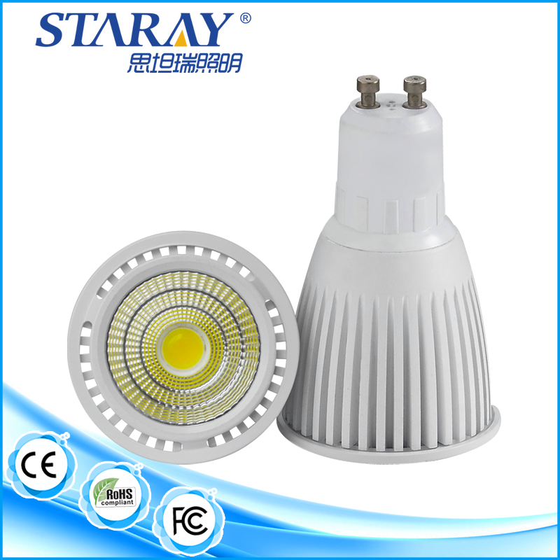 replacement of halogen lamps energy saving gu10 base reflector cup 7w rgb led cob spot lights