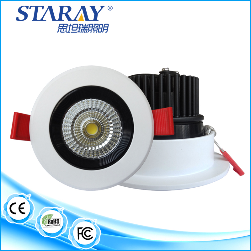 high brightness ce approval anti glare 5w recessed cob led downlights