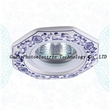 MR16 blue and white porcelain pattern ceramic ceiling spotlight for halogen or led lamp 