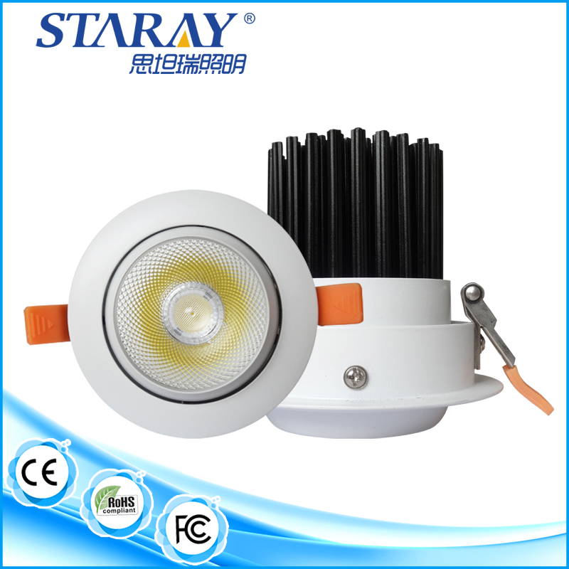 15w novative eye ball shape hotel projects lighting adjustable recessed cob led spot down lights 