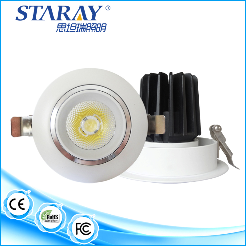 15W indoor use high quality projects lighting recessed cob led downlights
