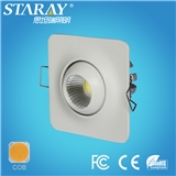 europe style mini square 2 years warranty recessed mounted 3w led cob bull eye spot cei