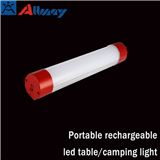 Portable led camping warning device mini tube light table lamp