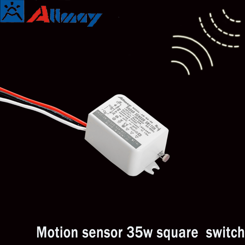 High tech recessed motion sensor switch