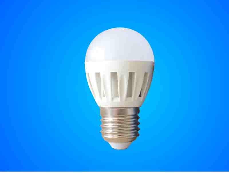 LED Plastic G45 Bulb 3W