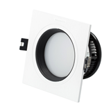 recessed adjustable dimmable square led downlight with 2 years warranty