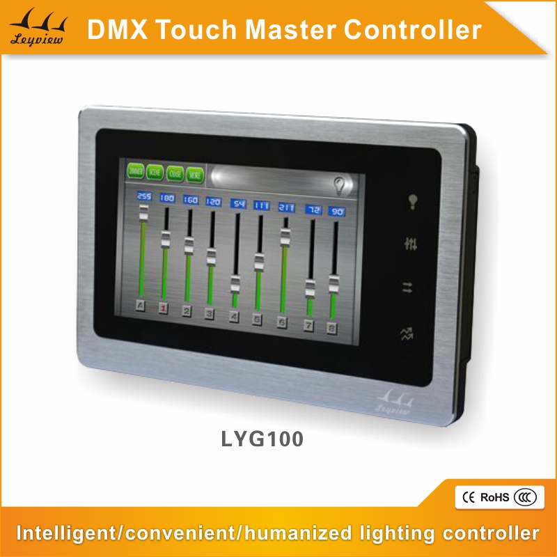 New DMX Touch Screen Light Master Controller for LED Smart dmx dimmer 220v 