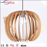 new design simple natural wood lamp for home pendant light 