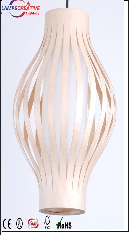2016Hot sale wood lamp elegant indoor denpant lamp LCP-RD