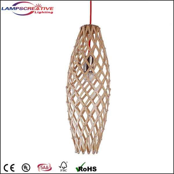 2016 new design wood pendant lamp with CESAA China 