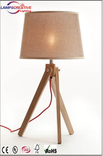Modern Popular Wooden Table Lamp With Colorful Cord Table Lamp LCT-FL