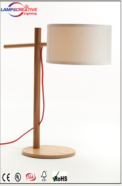 Creative lovely wood table lamp lighting LCT-HB
