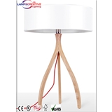 Hotel lamp popular power outlet hotel wooden table lamp LCT-ZY
