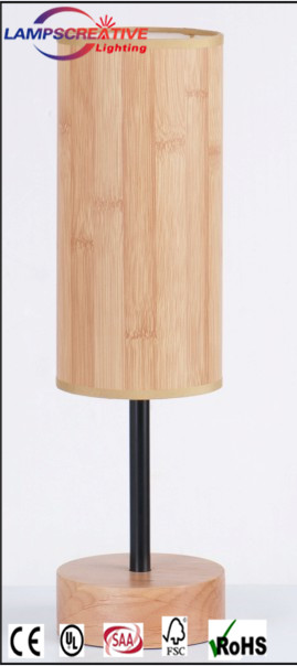 Thin long simple design wood table lamp LCT-XYT
