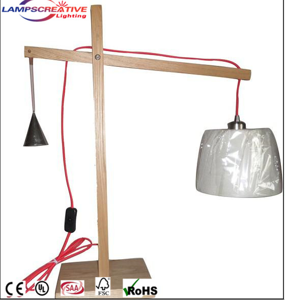 hot sale indoor desk wood lamp LCT-TP