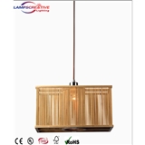 Modern wooden pendant lamp