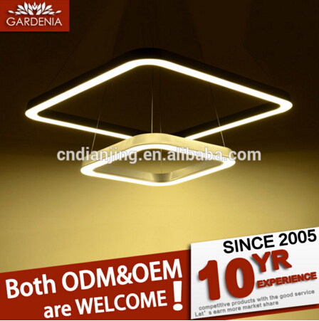 Modern Square Acrylic LED Pendant Light Ceiling Fixture Lighting