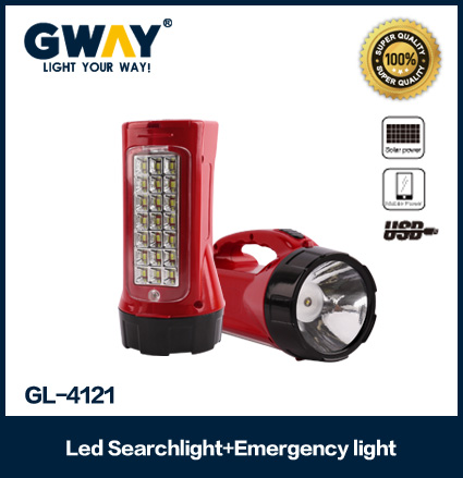 1 spotlight and 21pcs of 5730SMD LED emergency searchlight