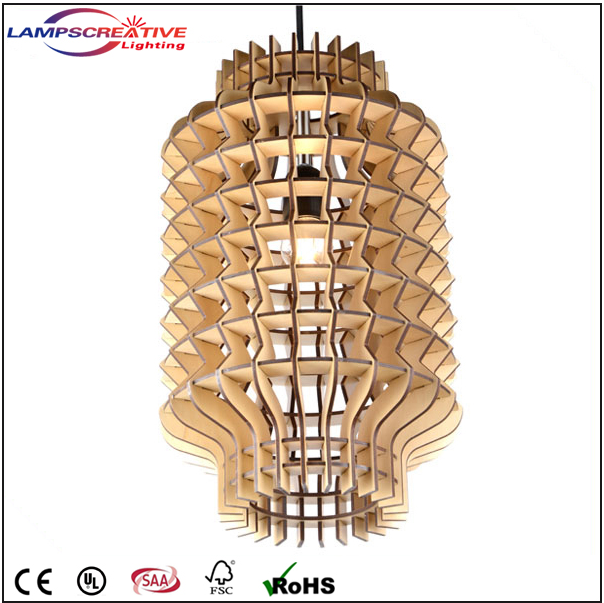 Furniture Wooden Pendant Lamps Plywood Pendant