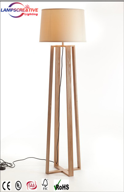 Unique modern furniture collocation wood floor lamp for hall or liviing room LCD-LD