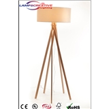 Modern tripod floor light adjustable wood floor lamp LCD-MG