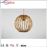 Decorative globe pendant light modern wood pendant 