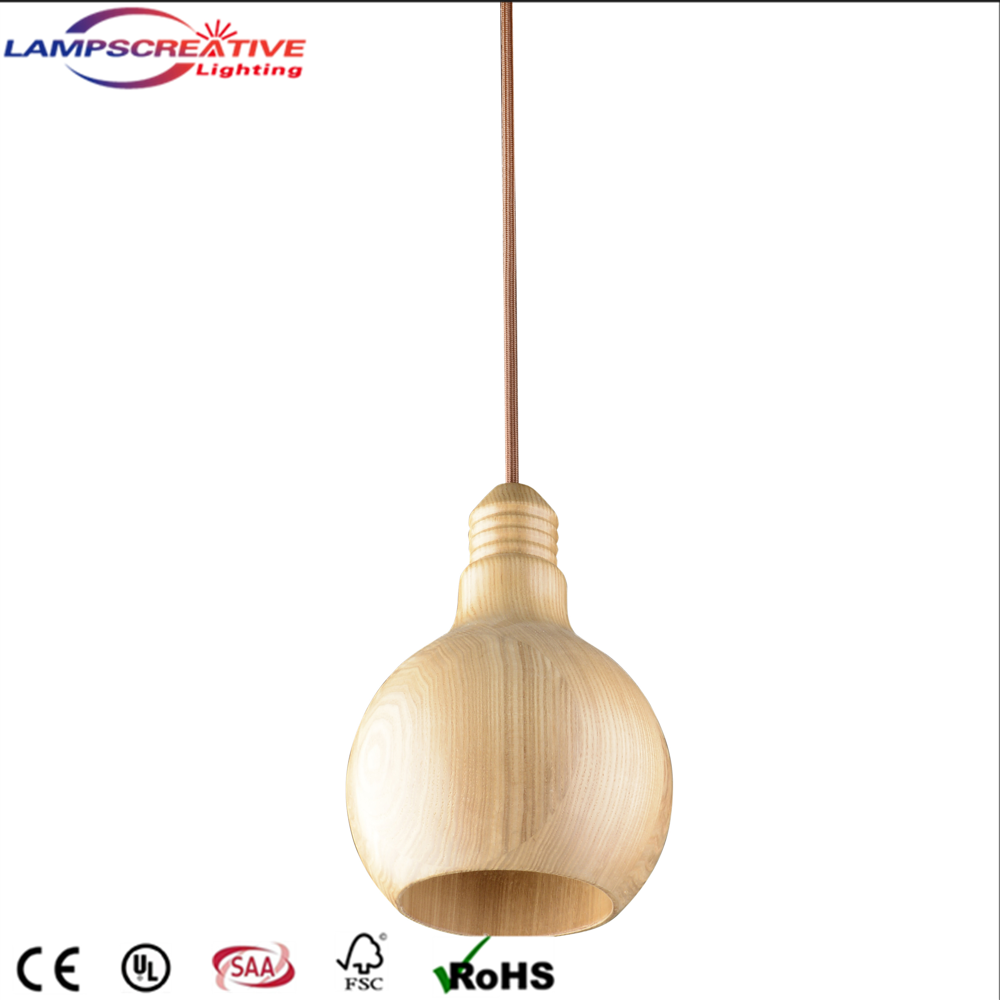 Wooden pendant lamp wooden lamp holderpendant light 