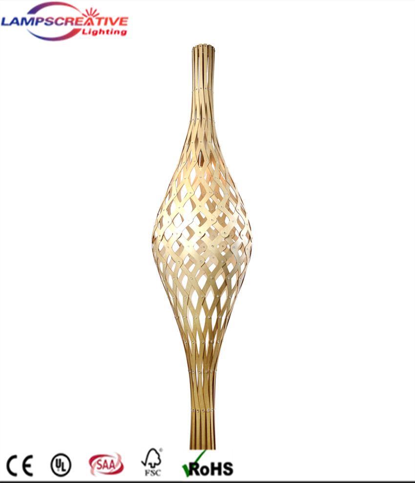 Modern Fancy design wooden pendant light for home hotel LCP-YG