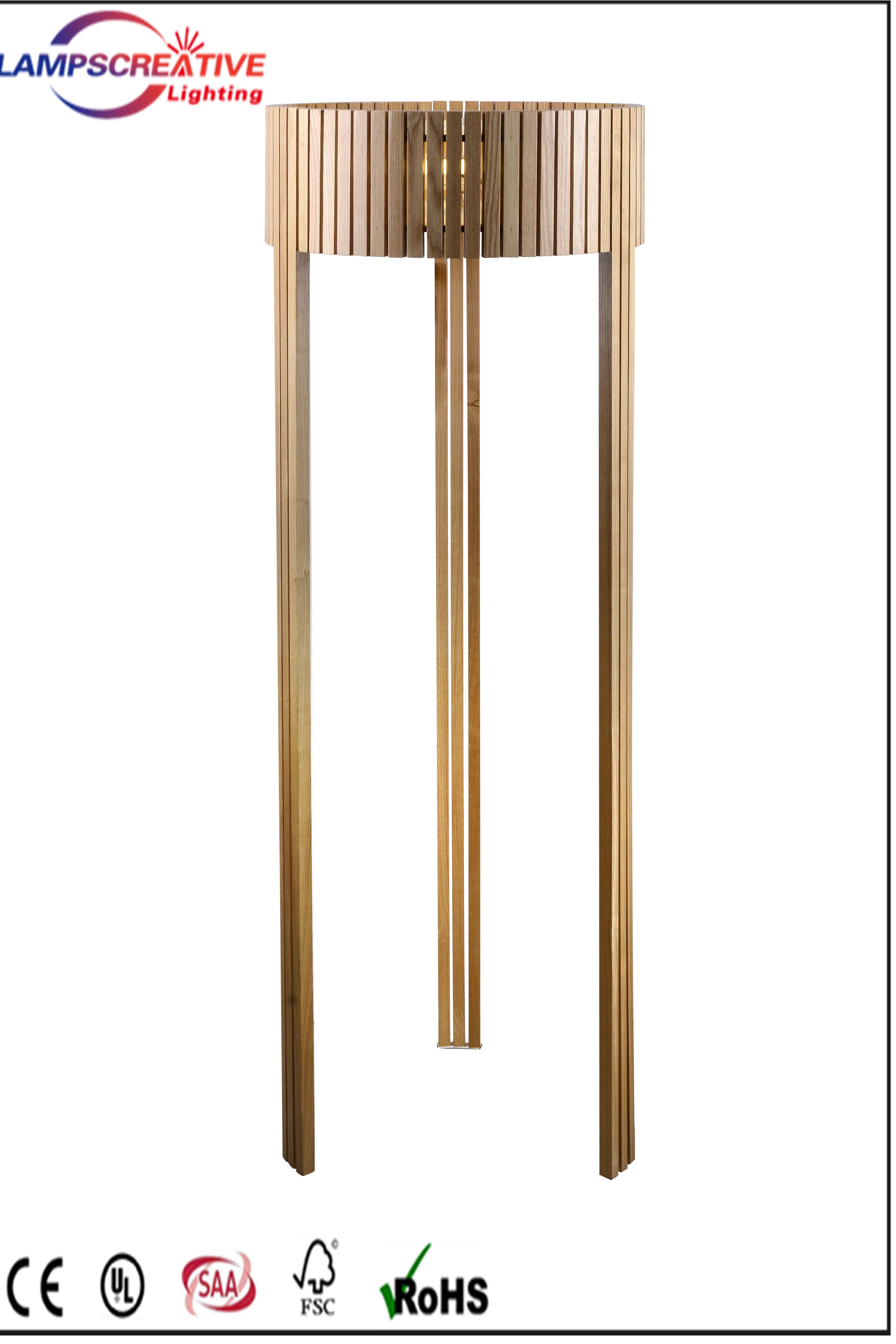 Famous Europe Style Wooden Floor Lamp LCD-YTTX