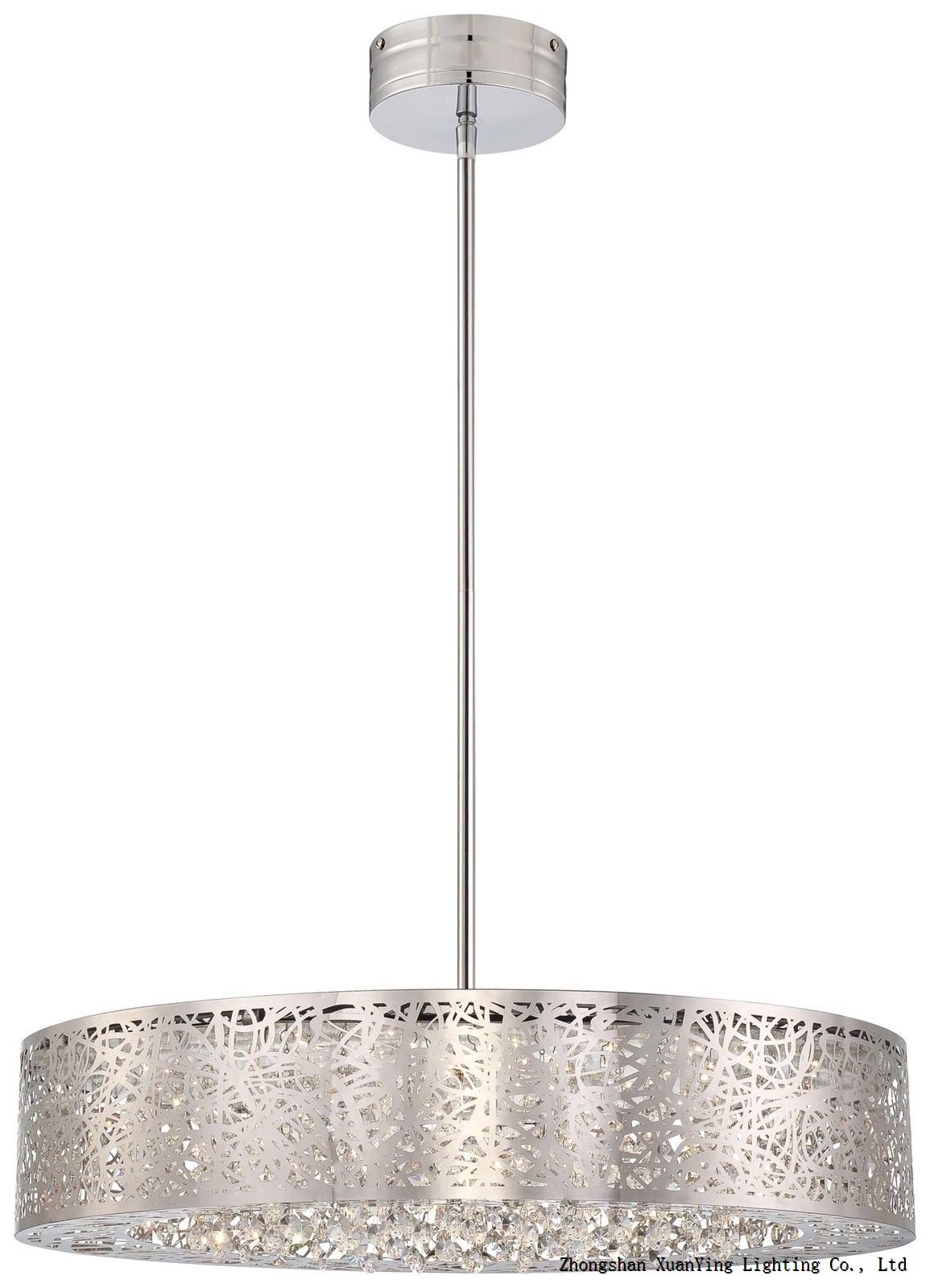 XuanYing P982-077-L round stainless steel pendant lamp