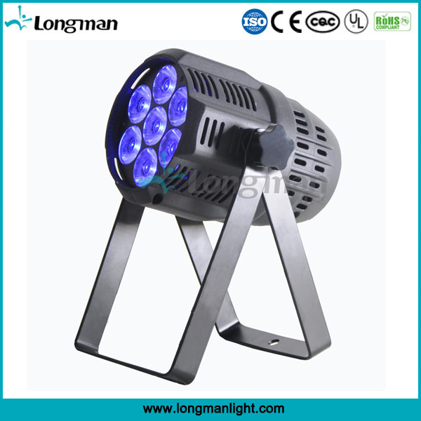 7pcs 15w RGBW narrow beam led spot par lights for indoor stage