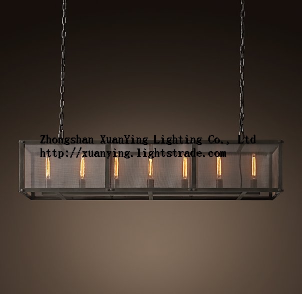 Industrial pendant lighting matte black iron net lamp 2016 new products